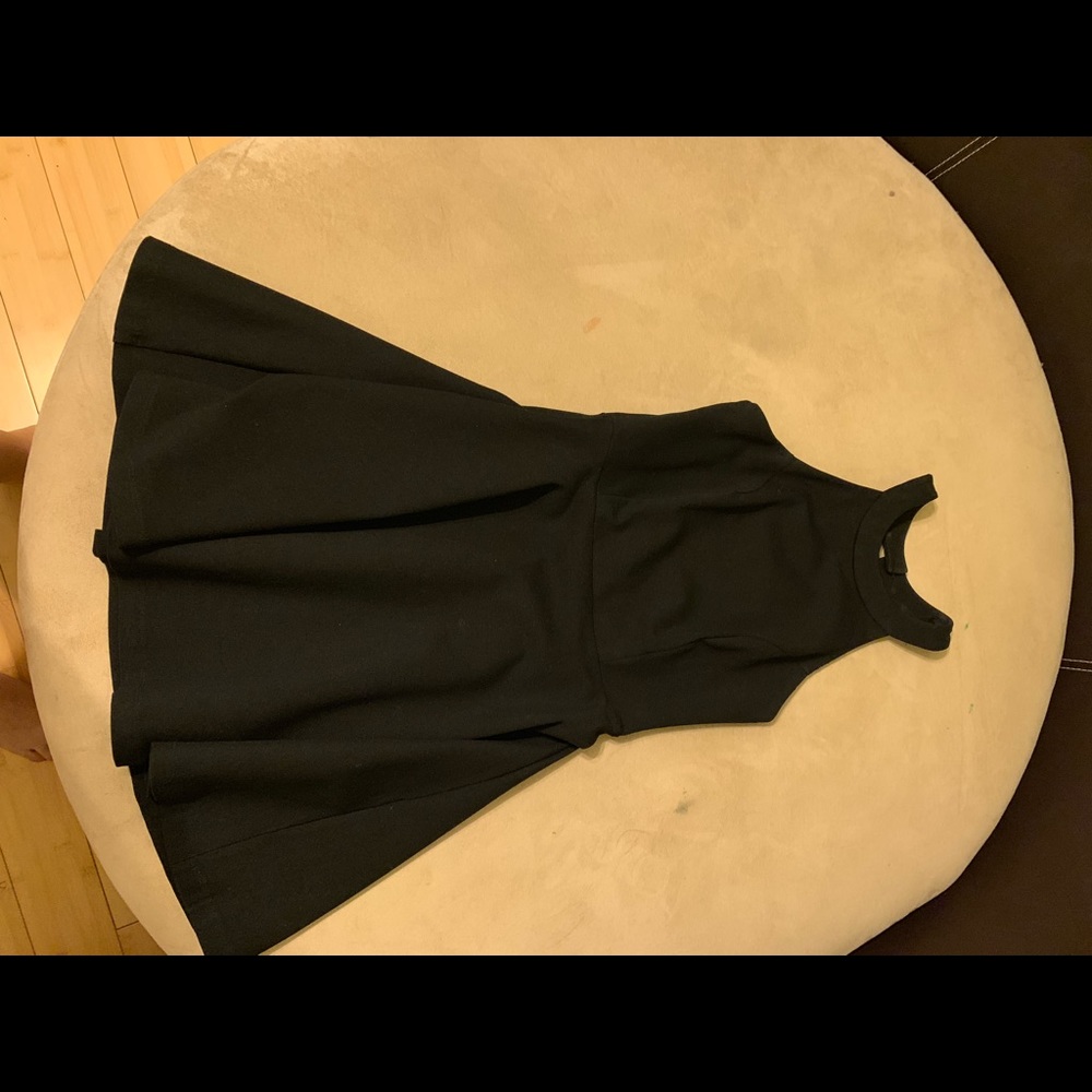 Black backless dress